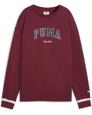 PUMA Top Varsity À Col Ras Du Cou S - Rouge