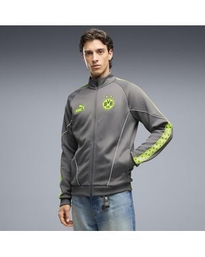PUMA Chaqueta Borussia Dortmund King Anthem Con Cierre Completo Para Hombre, Ropa, Gris