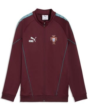 PUMA Chaqueta Portugal King Anthem Juvenil, Accesoiros, Rojo - Morado