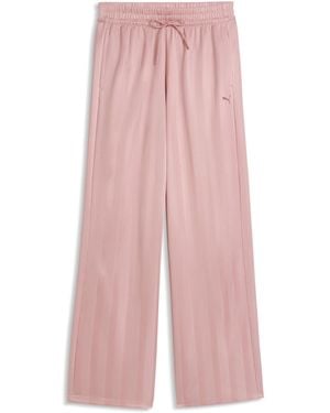 PUMA League Wide Leg Trousers - Pink