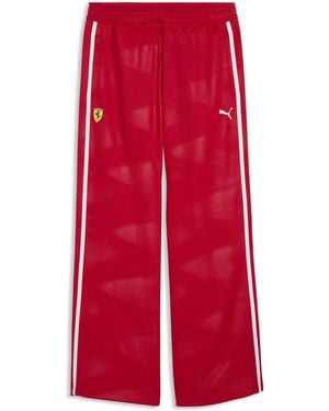 PUMA Scuderia Ferrari T7 Oversized Track Trousers - Red