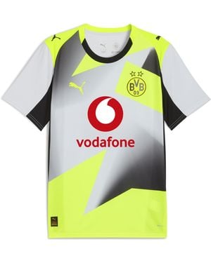 PUMA Camiseta Réplica Borussia Dortmund 2.ª Equipación 25/26 Para Hombre, Sport, Mist/Amarillo Alert