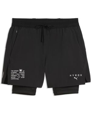 PUMA X Hyrox Pwrmode 2-In-1 Shorts - Black