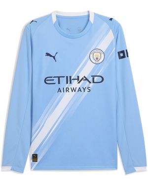 PUMA Manchester City 25/26 Uitshirt Met Lange Mouw Voor Blauw/Wit, Maat
