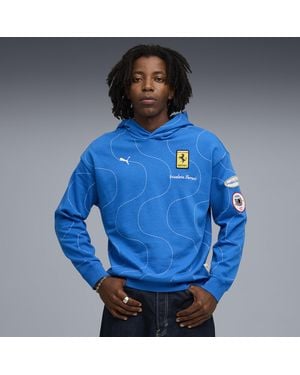PUMA Scuderia Ferrari Hp Monza Hoodie Herren, Kleidung, Steer - Blau