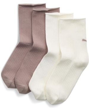 PUMA Kurze Socken Damen (2Er-Pack) Kleidung - Braun