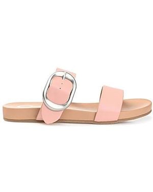 Journee Collection Crysta Sandal - Pink