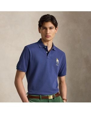 Polo Ralph Lauren Classic Fit Polo Bear Mesh Polo Shirt - Blue