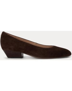 Ralph Lauren Weslee Suede Ballet Flat - Brown