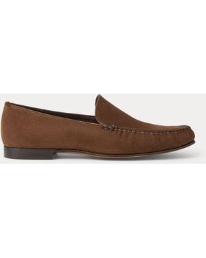 Ralph Lauren Darcey Calf-Suede Loafer - Brown