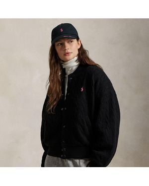 Polo Ralph Lauren Giacca da baseball Pink Pony a trecce - Nero