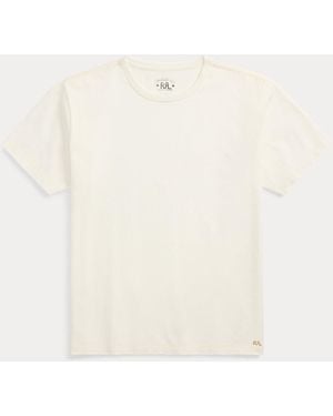 RRL Relaxed Fit Heavyweight Jersey T-Shirt - White