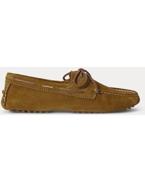 Polo Ralph Lauren Suede Camp Driver - Natural