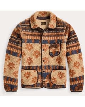 RRL Wool-Blend Pile Fleece Jacket - Brown