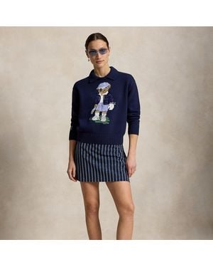 Ralph Lauren Pinstripe Performance Skort - Blue