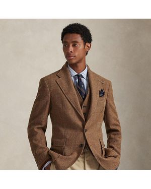 Polo Ralph Lauren The Rl67 Tick-Weave Tweed Jacket - Brown