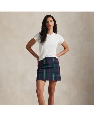 Ralph Lauren Ralph Lauren Plaid Performance Long Skort - Blue