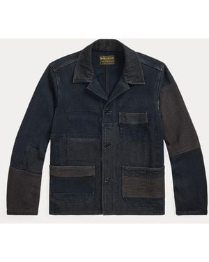 RRL Patchwork-Jacke - Blau