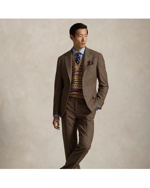 Polo Ralph Lauren Polo Tailored Fit Wool Houndstooth Suit - Brown