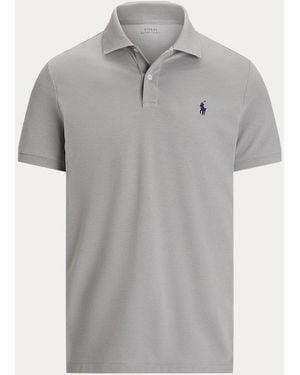 Ralph Lauren Getailleerd Performance Mesh Polo-Shirt - Grijs