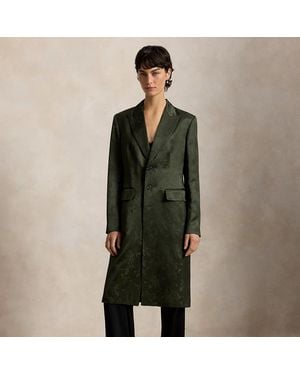 Ralph Lauren Jacquard Woven Coat - Green