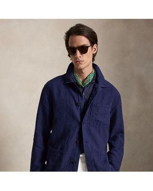 Polo Ralph Lauren Linen Utility Jacket - Blue