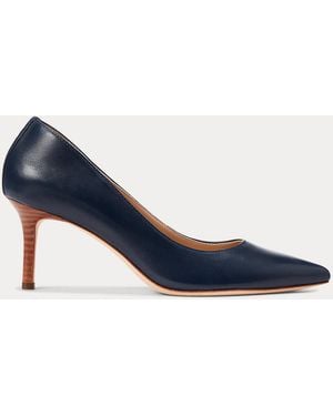 Ralph Lauren Lanette Nappa Leather Pump - Blue