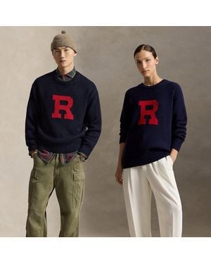 Polo Ralph Lauren Relaxed Fit Wollen Trui - Blauw