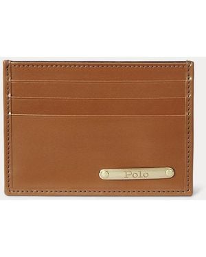 Polo Ralph Lauren Portacarte in pelle color cuoio - Marrone