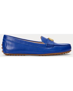 Ralph Lauren Ralph Lauren Barnsbury Nappa Leather Driver - Blue