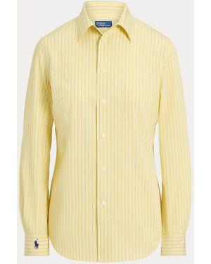 Polo Ralph Lauren Camisa De Algodón Y Elástico Fil-À-Fil - Amarillo