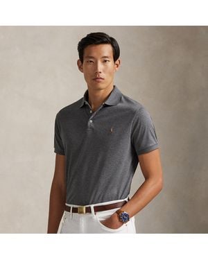 Ralph Lauren Custom Slim Fit Soft Cotton Polo Shirt - Gray