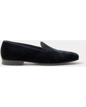 Ralph Lauren Alonzo Velvet Slipper - Black