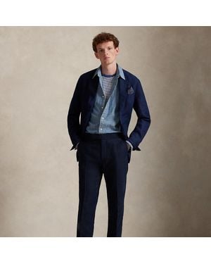 Ralph Lauren Linen Suit Trouser - Blue