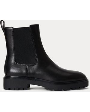 Ralph Lauren Allyson Calfskin Bootie - Black