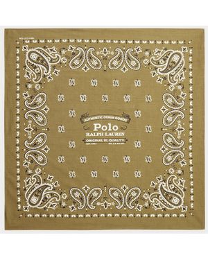 Polo Ralph Lauren Logo Cotton Bandana - Metallic