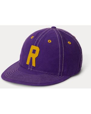 Ralph Lauren Chamois Letter Ball Cap - Purple