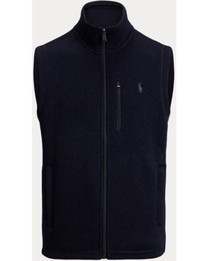 Polo Ralph Lauren Fleece-Weste Mit Schornsteinkragen - Blau