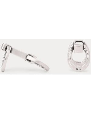 Ralph Lauren Sterling Horseshoe Cufflinks - Natural