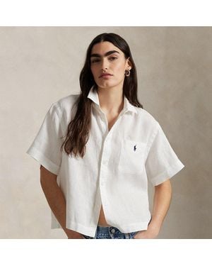 Polo Ralph Lauren Camicia a maniche corte in lino - Bianco