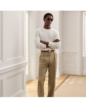 Ralph Lauren Glenn Hand-Tailored Suit Trouser - Natural