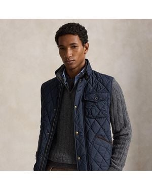 Polo Ralph Lauren The Beaton Quilted Utility Gilet - Blue