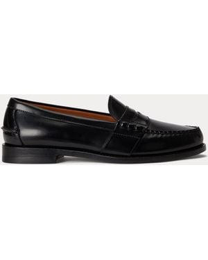 Ralph Lauren Edric Calfskin Penny Loafer - Black