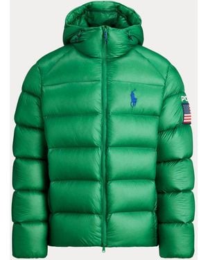 Ralph Lauren The Hawthorne Flag Down Jacket - Green