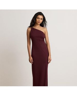 Ralph Lauren Einschultriges Abendkleid Mit D-Ring - Rot