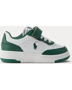 Polo Ralph Lauren Ralph Lauren Boy's Masters Court Color-Blocked Ps Sneaker - Green