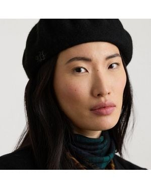 Ralph Lauren Wool Beret - Black