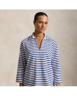 Polo Ralph Lauren Striped Cotton Dress - Blue
