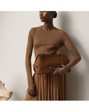 Ralph Lauren Borsa a spalla Ralph Lauren in vitello - Marrone