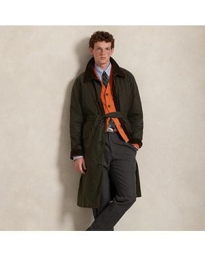 Polo Ralph Lauren The Iconic Oilcloth Belted Coat - Black